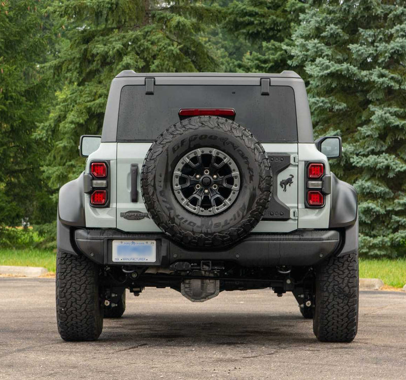 2021-2026 Ford Bronco Raptor OEM M-1447-BRMB Rear Tailgate Emblem Matte Black