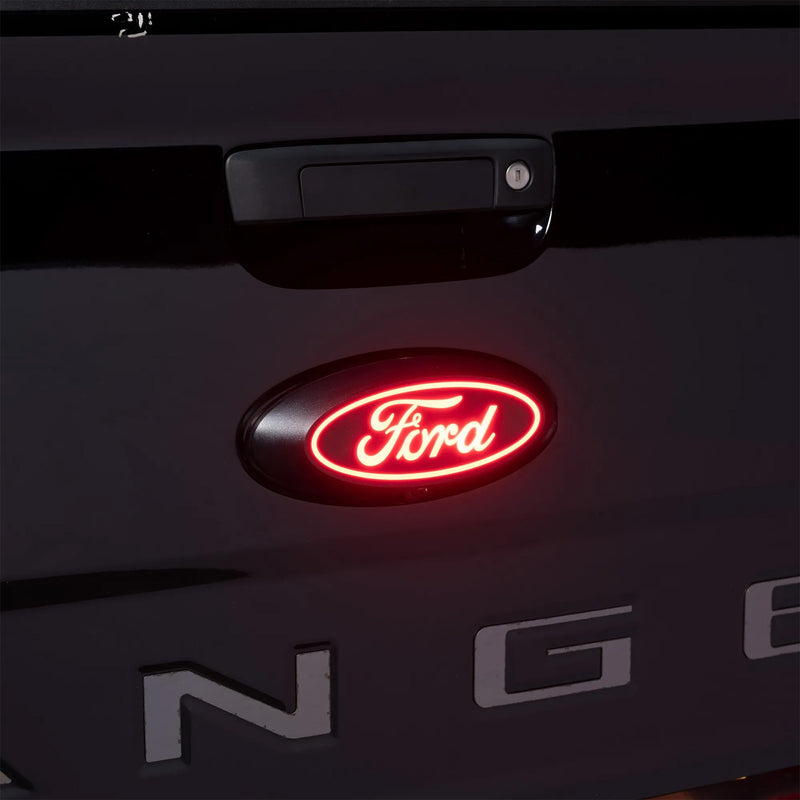 2019-2024 Ford Ranger 9" Putco 92652 Red LED Light Up Rear Tailgate Emblem