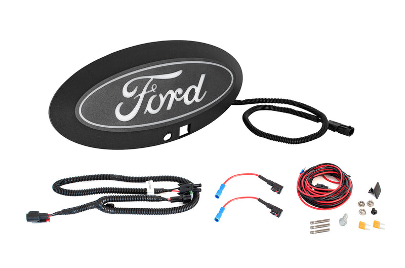 2023-2026 Super Duty w/ Camera OEM LED 14" Light Up Front Grille Emblem Black