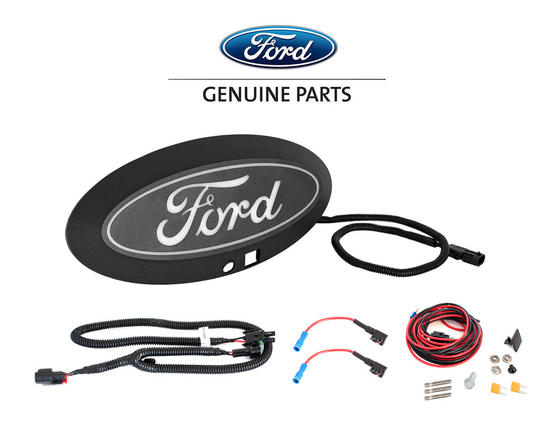 2023-2026 Super Duty w/ Camera OEM LED 14" Light Up Front Grille Emblem Black