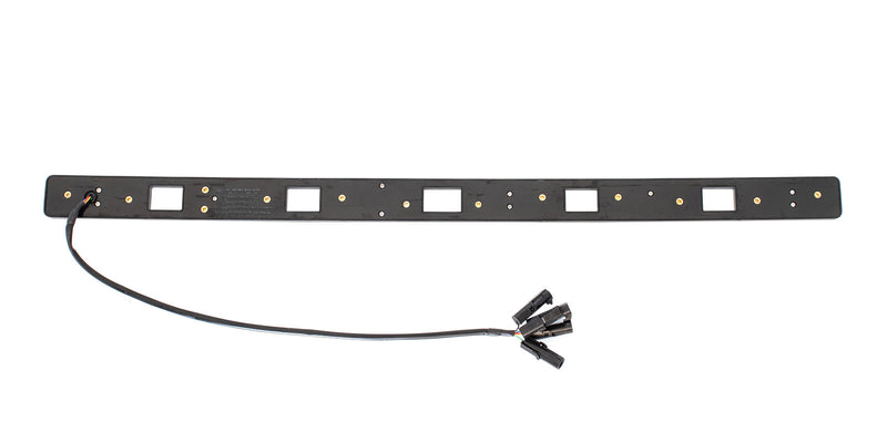 2021-2026 Bronco w/o Front Camera Amber White LED Light Up Grille Emblem Letters