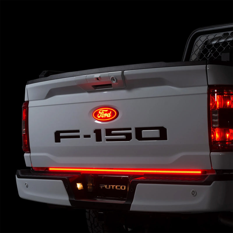 2015-2026 Ford F-150 9.5" Putco 92604 Red LED Light Up Rear Tailgate Emblem