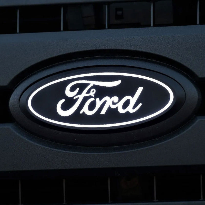 2021-2023 F-150 OEM Black Front Grille w/ LED Light Up Emblem - Fits Reflector Headlights