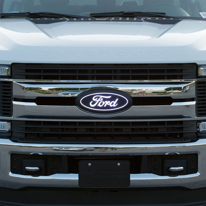 2017-2019 Ford Super Duty w/ Camera Front Grille Light Up LED Emblem