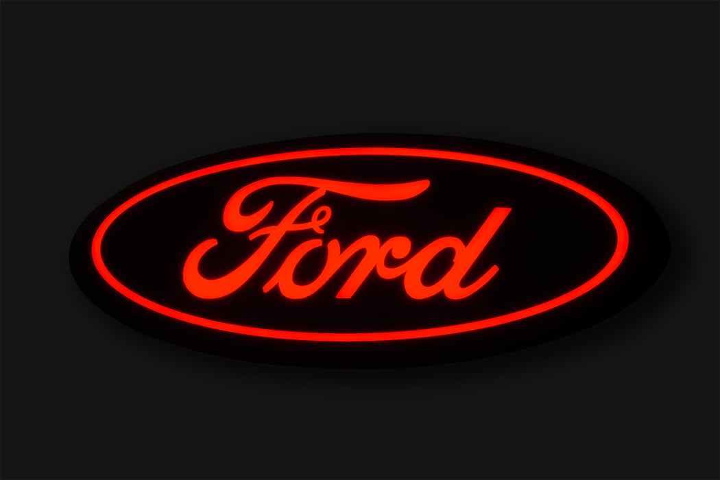 2017-2019 Ford Super Duty Red LED Light Up Rear Tailgate Emblem