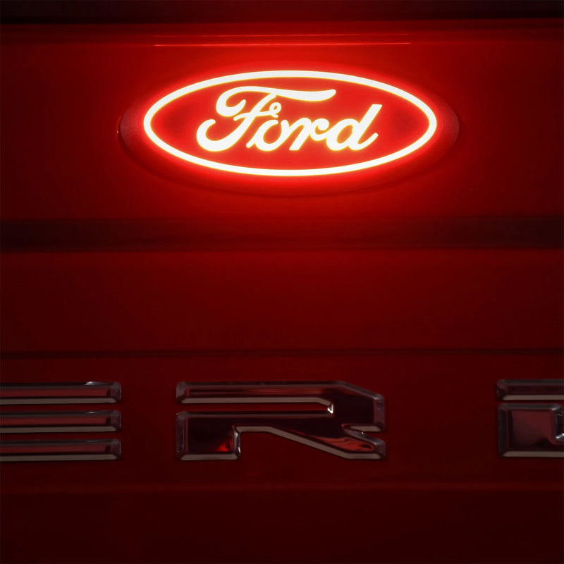 2020-2022 Ford F250 F350 F450 Super Duty Red LED Light Up Rear Tailgate Emblem