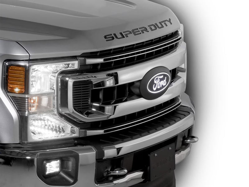 2021-2026 Super Duty w/o Camera Grille Light Up Emblem - Fits LED Headlights