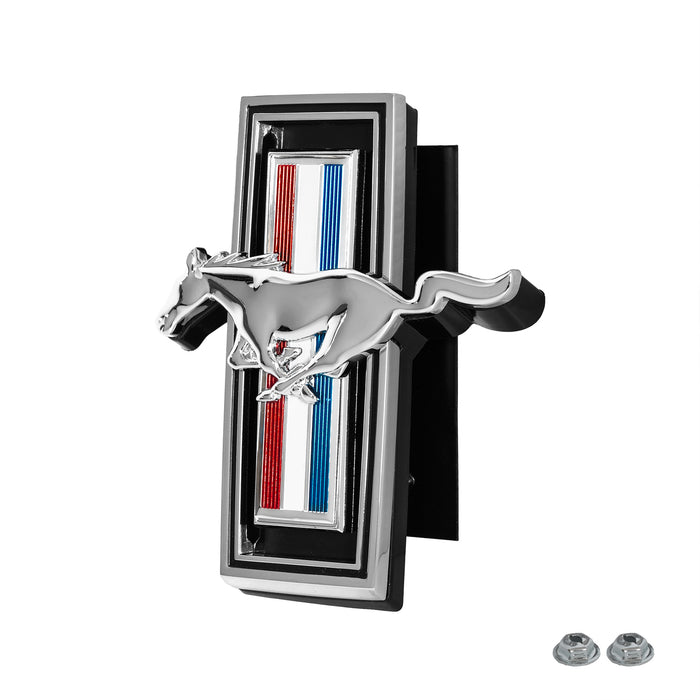 1969 Ford Mustang Chrome Tribar Running Horse Pony Front Grille Emblem 5"