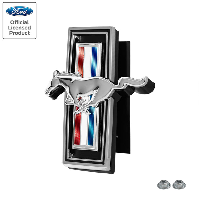 1969 Ford Mustang Chrome Tribar Running Horse Pony Front Grille Emblem 5"