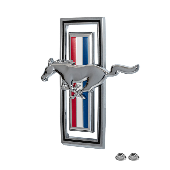 1970 Ford Mustang Chrome Tribar Running Horse Pony Front Grille Emblem 5"