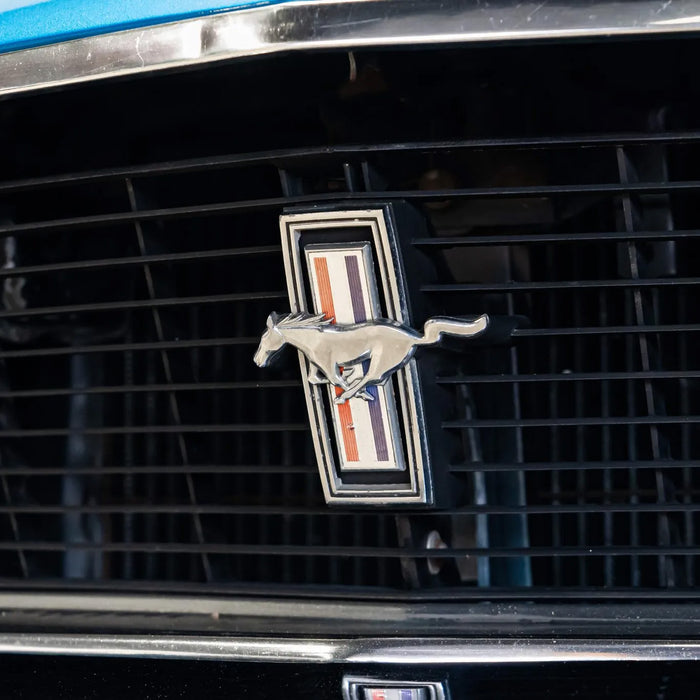 1970 Ford Mustang Chrome Tribar Running Horse Pony Front Grille Emblem 5"