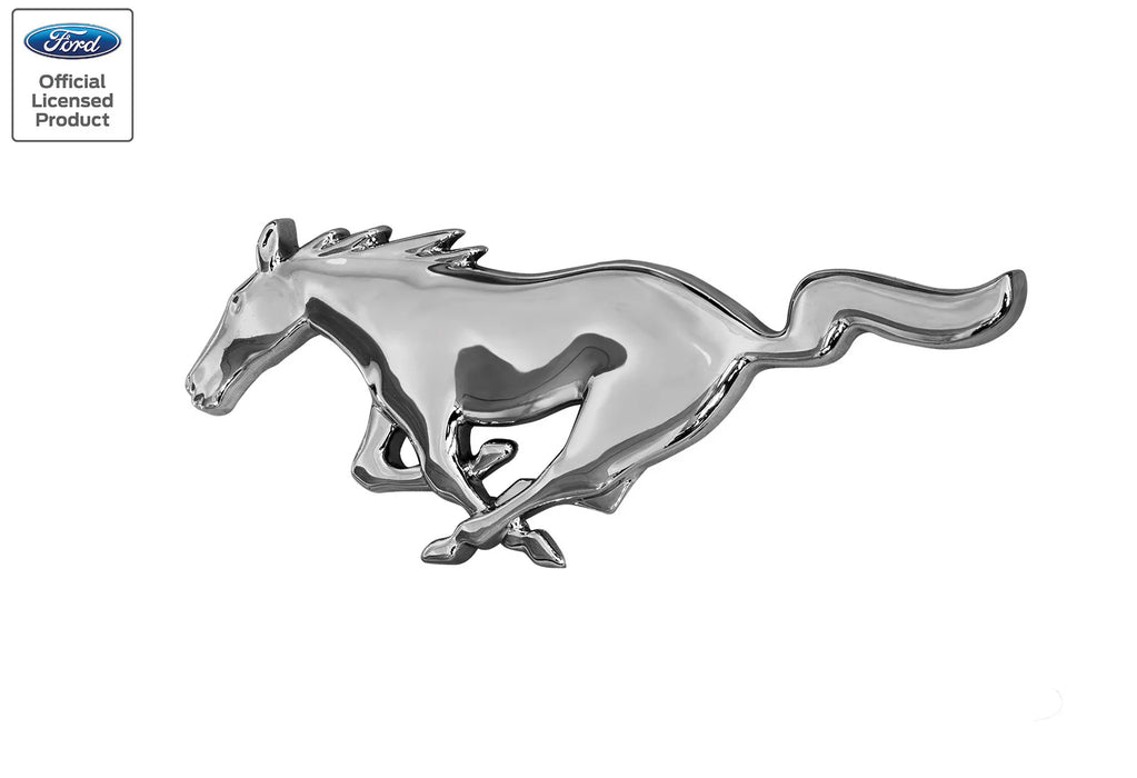 1971-1972 Ford Mustang Chrome Running Horse Pony Front Grille Emblem 6-5/8"