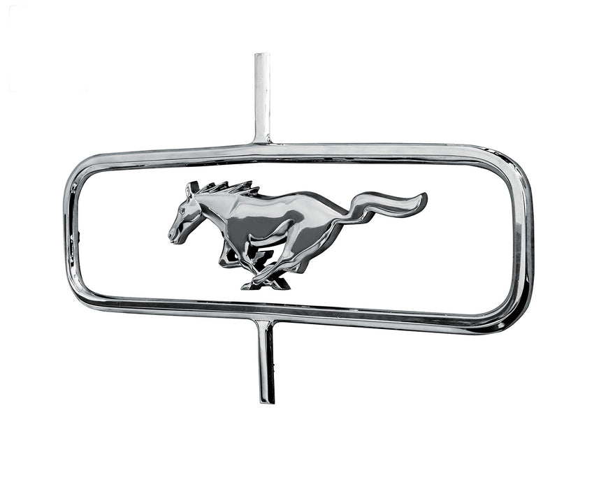 1973 Ford Mustang Chrome Running Horse Grille Emblem & Corral Trim