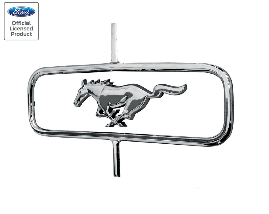 1973 Ford Mustang Chrome Running Horse Grille Emblem & Corral Trim