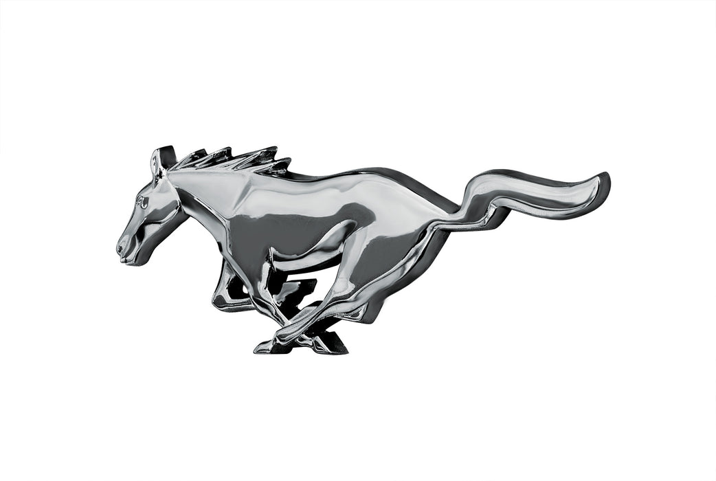 1973 Ford Mustang Chrome Running Horse Grille Emblem & Corral Trim