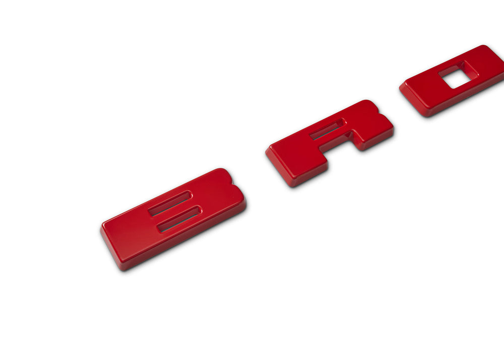 2021-2026 Bronco Ford Performance M-1447-BRD Red Grille Emblem Letter Overlays
