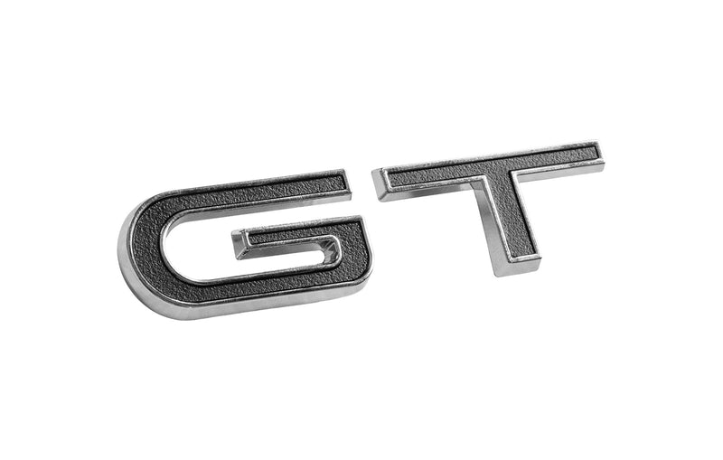 1967 Ford Mustang GT Lower Fender Side Emblem Chrome & Black