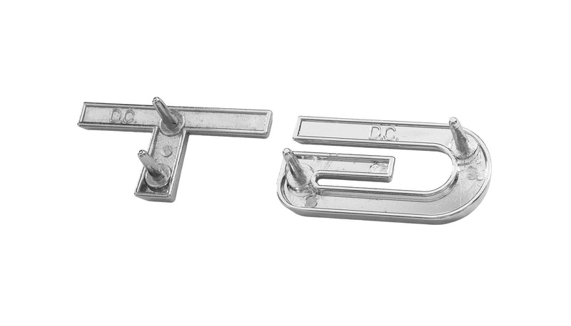 1967 Ford Mustang GT Lower Fender Side Emblem Chrome & Black