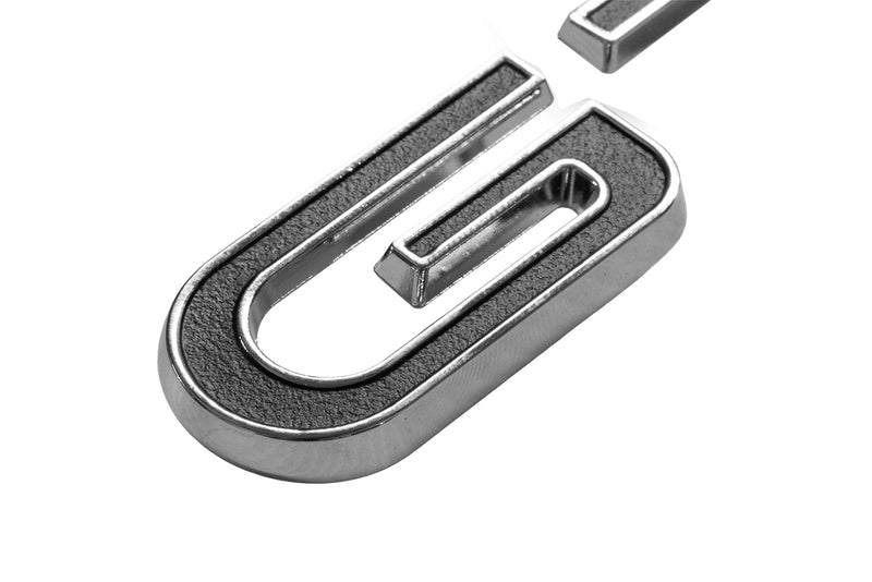 1967 Ford Mustang GT Lower Fender Side Emblem Chrome & Black