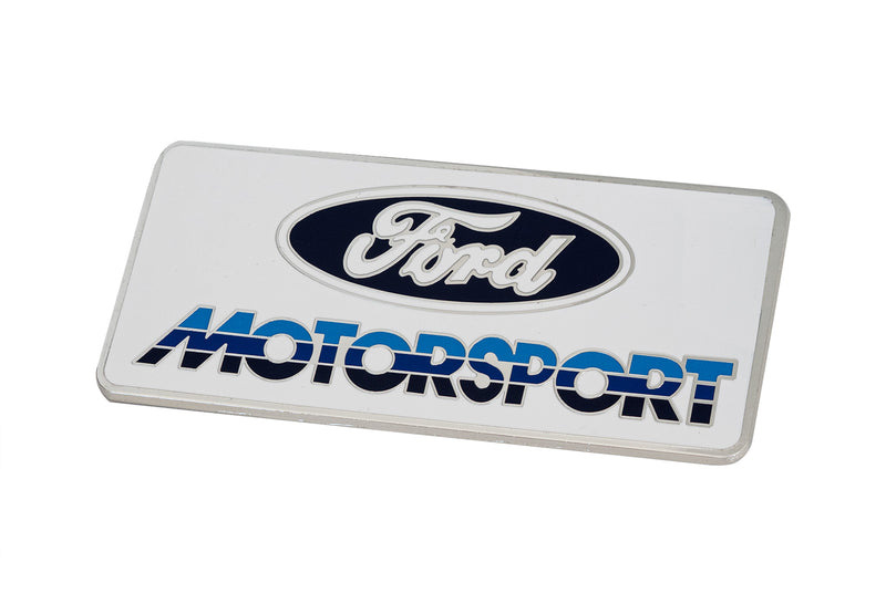 Ford Motorsport Metal Emblem Early 1980s Style Blue 3 Color Logo