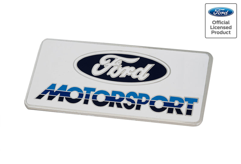 Ford Motorsport Metal Emblem Early 1980s Style Blue 3 Color Logo