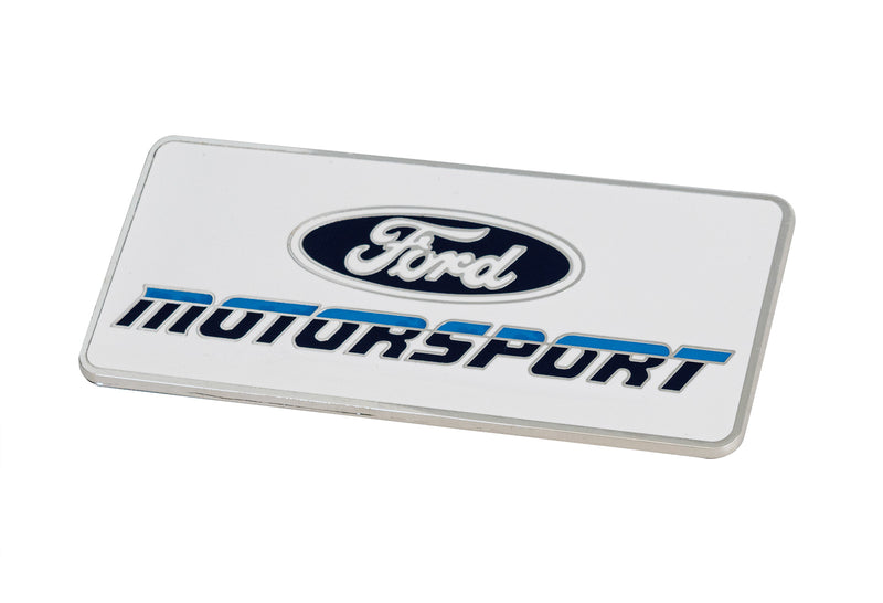 Ford Motorsport Metal Emblem Late 1980s Style Blue 2 Color Logo
