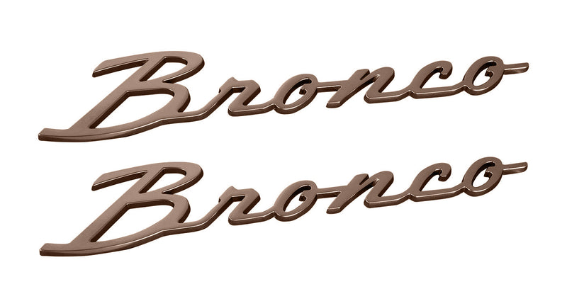 2021-2027 Bronco Sinister Bronze Fender Emblems w/ Grille & Tailgate Overlays