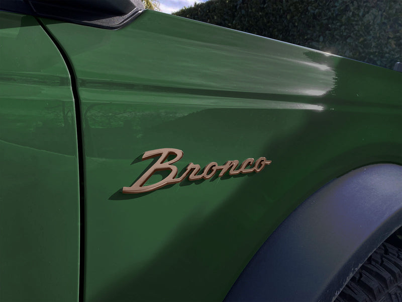 2021-2027 Bronco Sinister Bronze Fender Emblems w/ Grille & Tailgate Overlays