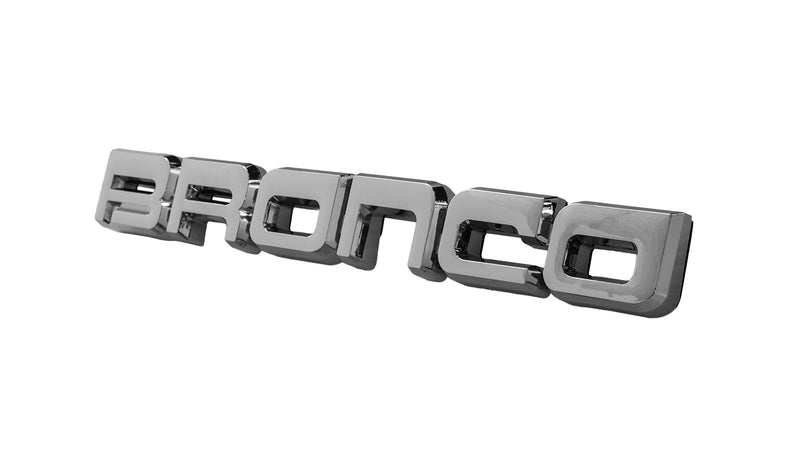 1987-1991 Ford Bronco Classic Style Chrome 8.5" Bronco Fender Emblem