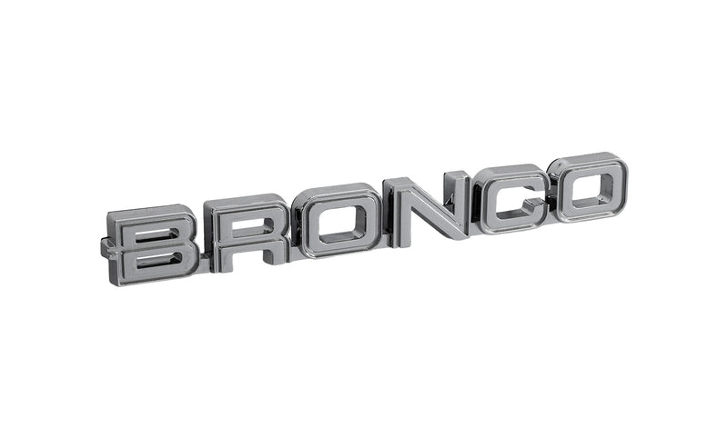 1982-1986 Ford Bronco Classic Style Chrome 7.75" Bronco Fender Emblem