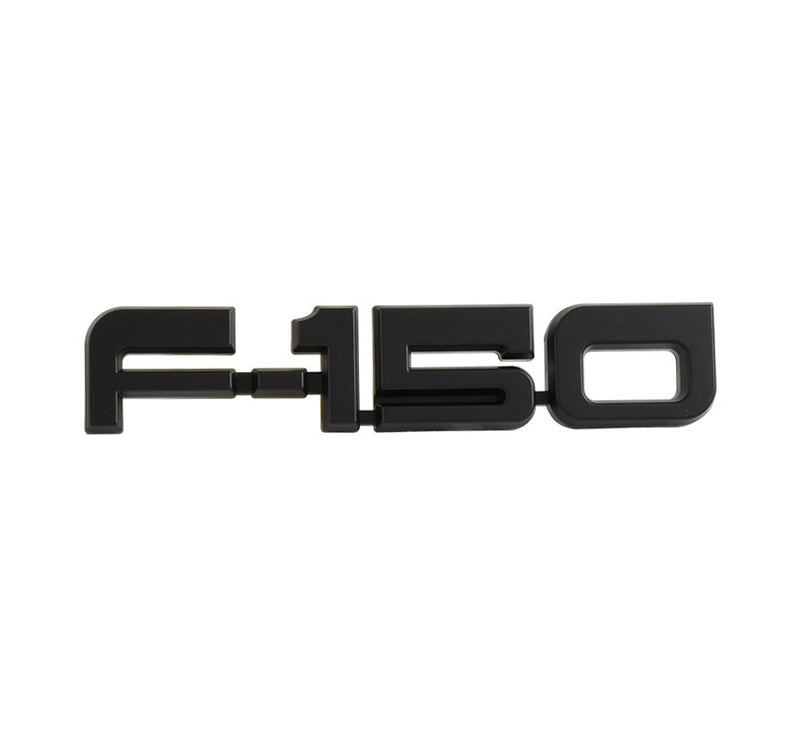 1987-1991 Ford F-150 8" Matte Black Fender Side Emblem Badge