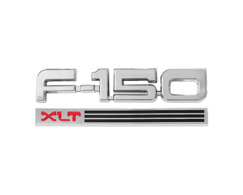1987-1991 Ford F-150 XLT 2pc Chrome Fender Side Emblems