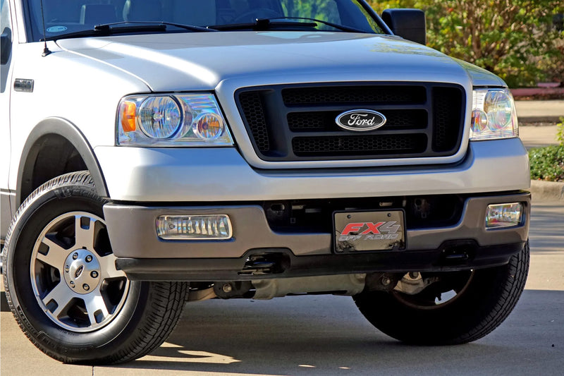 2004-2014 F-150 9" Front Grille/Rear Tailgate Ford Oval Emblem Badge Black & Chrome
