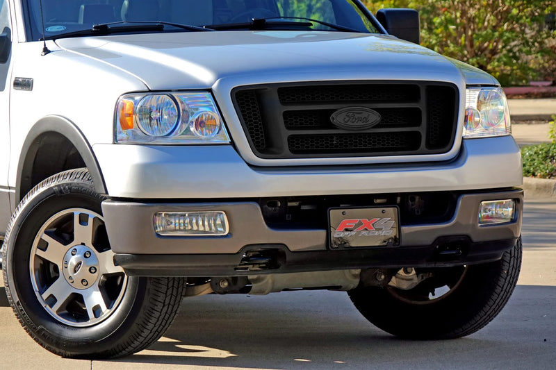 2004-2014 F-150 9" Front Grille/Rear Tailgate Ford Oval Emblem Badge Two-Tone Black