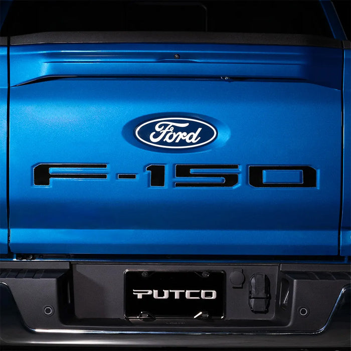 2024-2025 F-150 OEM Pro-Access Tailgate Black Platinum Stainless Letter Emblems