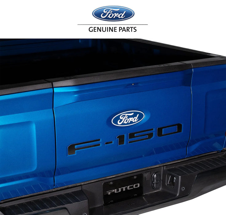 2024-2025 Ford F-150 OEM VML3Z-9942528-D Pro-Access Tailgate Black Platinum Stainless Letter Emblems