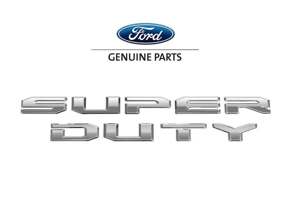 2017-2022 Ford Super Duty OEM VHC3Z-16606-A Polished Stainless Front Hood Letter Emblems