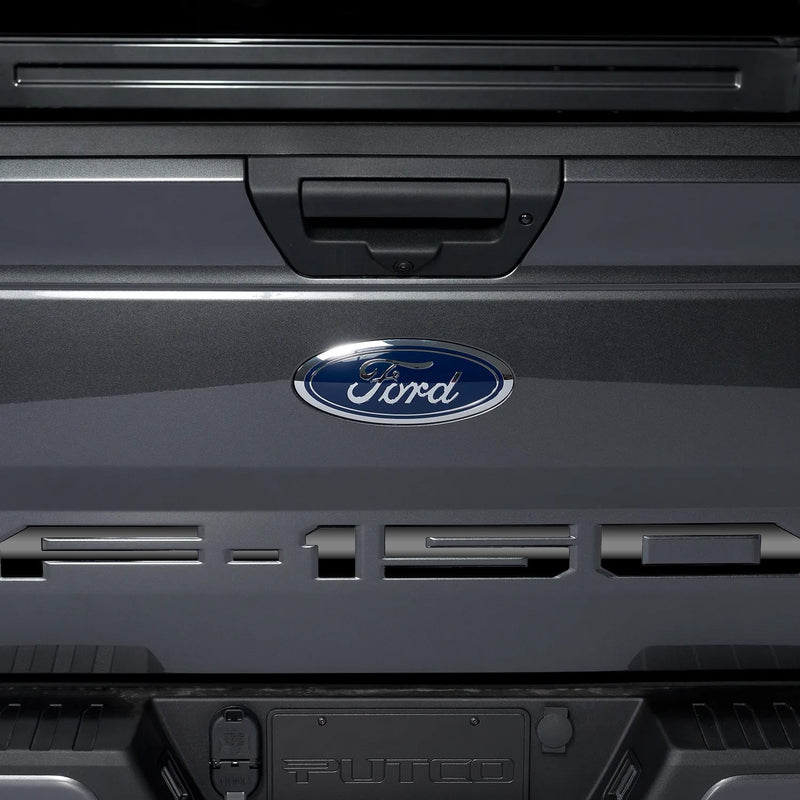 2021-2025 Ford F-150 OEM Black Platinum Stainless Tailgate Letter Emblems