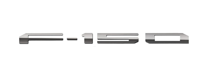 2021-2025 F-150 OEM VML3Z-9942528-A Polished Stainless Tailgate Letter Emblems