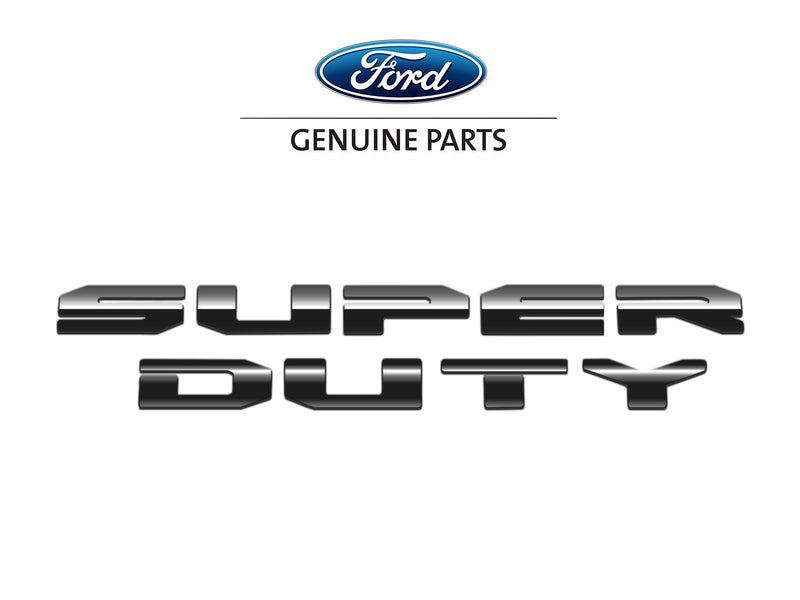 2023-2025 Ford Super Duty OEM Black Platinum Stainless Front Hood Letter Emblems