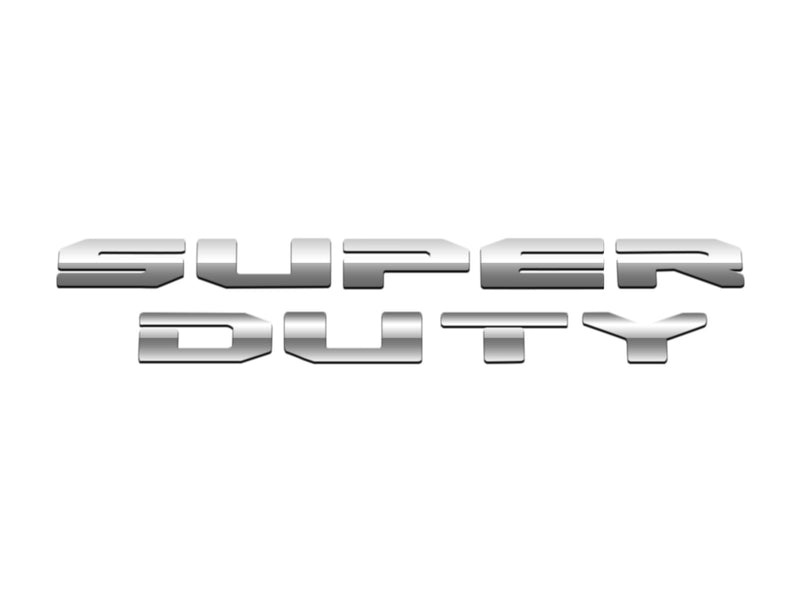 2023-2025 Ford Super Duty OEM Polished Stainless Front Hood Letter Emblems