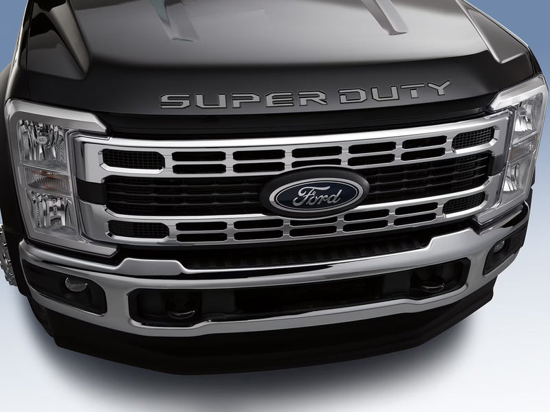 2023-2025 Ford Super Duty OEM Black Platinum Stainless Front Hood Letter Emblems