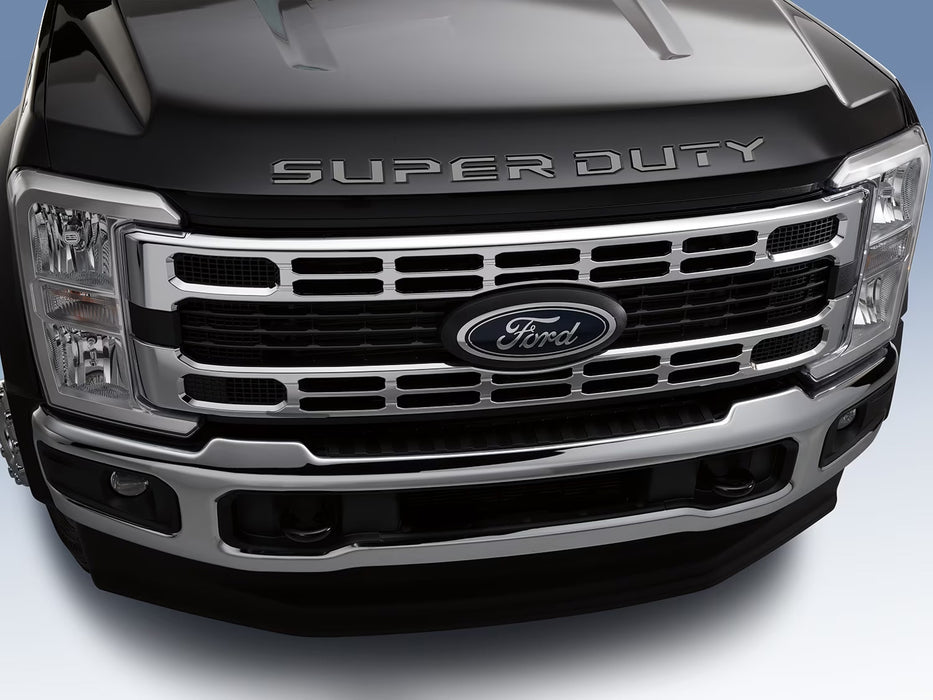 2023-2024 Ford Super Duty OEM VPC3Z-16606-B Black Platinum Stainless Front Hood Letter Emblems