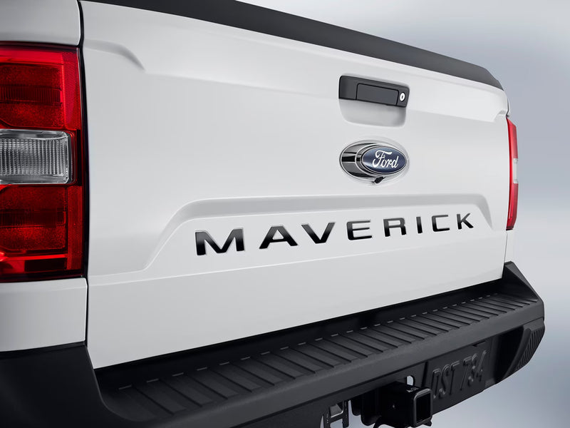 2022-2025 Maverick OEM Black Platinum Stainless Rear Tailgate Letter Emblems