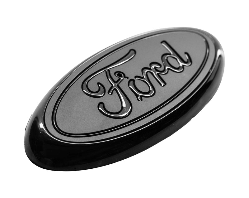 1994-2004 Mustang 3.5" Trunk Lid Ford Oval Emblem Badge Two-Tone Black