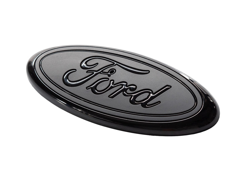 1994-2004 Mustang 3.5" Trunk Lid Ford Oval Emblem Badge Two-Tone Black