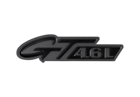 1996-1998 Mustang GT 4.6L Two Tone Gloss & Matte Black Fender Side Emblem Badge