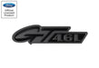 1996-1998 Mustang GT 4.6L Two Tone Gloss & Matte Black Fender Side Emblem Badge