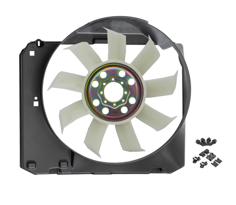 1986-1993 Ford Mustang GT LX 5.0 Engine Cooling Radiator Shroud w/ Fan & Hardware