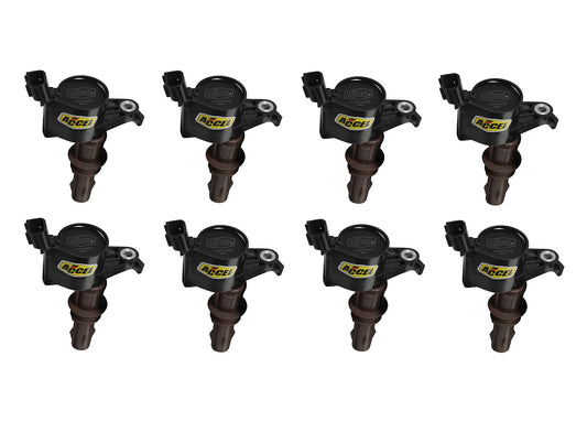 2008-2010 Ford Mustang GT 4.6L Black Accel SuperCoil Engine Ignition Coils - Set of 8